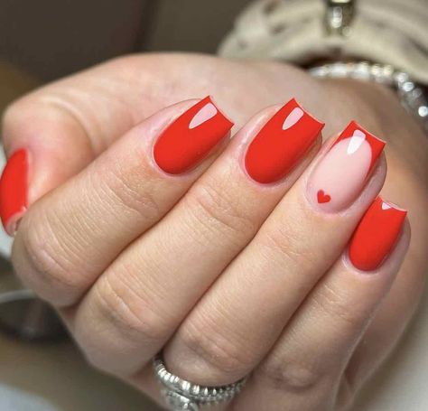 Stunning Red Nail Designs That Will Make Heads Turn – best 4 crafts.com Short Red Gel Nails Ideas, Red Nail Designs Short, Red Short Nails Ideas, Short Red Nails Design, Red Nail Ideas, Gel Manicure Designs, Short Red Nails, Red Gel Nails, Short Gel Nails