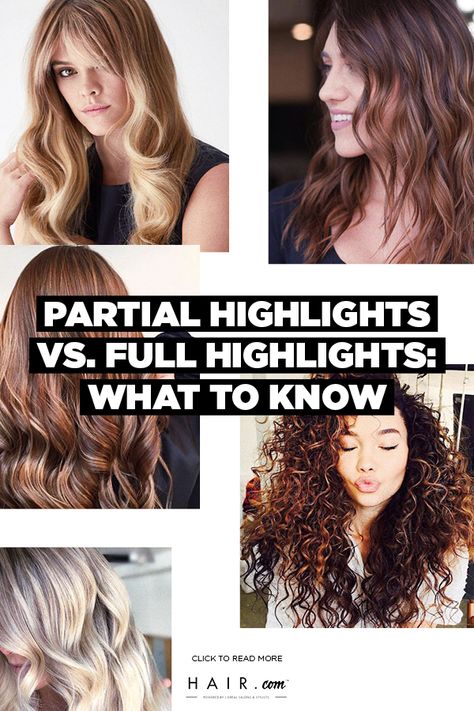 Partial Highlights Vs Full Highlights, Partial Highlights Blonde, Partial Vs Full Highlights, Partial Highlights For Brunettes, Full Highlights Blonde, Partial Highlights, Full Highlights, Tips Hair, Highlights Blonde