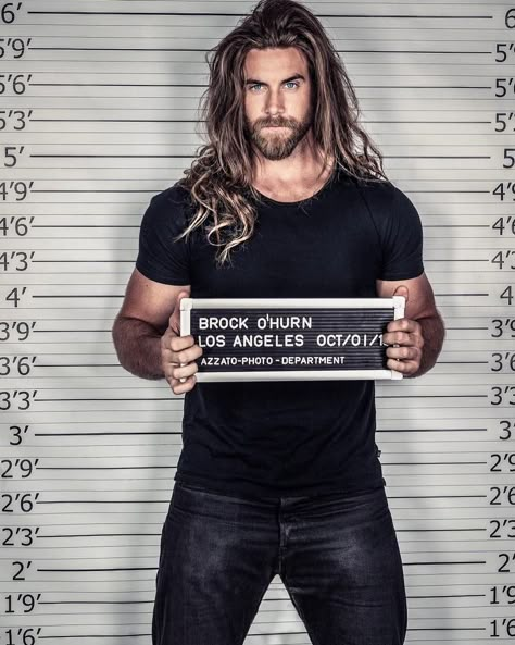 First off.. I’m 6’7” so before someone says I knew you weren’t that tall.. 😂  Second.. Anyone got bail money?! Lol  Do I look like I just… Long Hair Bearded Men, Darkmore Penitentiary, Ilenko Romanov, Brock Ohurn, Viking Love, Brock O Hurn, Mens Medium Length Hairstyles, Bail Money, Celeb Men