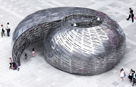 NASA Orbit Pavilion (East Coast) : : STUDIOKCA (Studio Klimoski Chang Architects) is a Brooklyn-based architecture and design firm led by Jason Klimoski and Lesley Chang Shell Structure, Pavilion Architecture, Pavilion Design, Parametric Architecture, American Architecture, Structure Architecture, Organic Architecture, Retail Design Blog, Sustainable Architecture