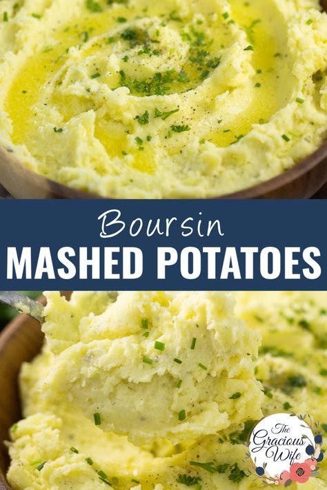 Cheesy Mashed Potatoes Recipe, Boursin Mashed Potatoes, Mashed Potato Balls Recipe, Fried Mashed Potato Balls, Mashed Potato Balls, Cheese Mashed Potatoes, Perfect Mashed Potatoes, Mashed Potatoes Recipe, Cheesy Mashed Potatoes