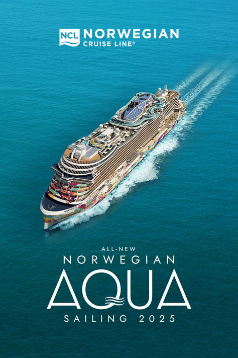 The all-new Norwegian Aqua is now open for sale, don't miss the window to experience it first and Make New Waves. Couple Cruise, European Destination, Norwegian Cruise Line, Norwegian Cruise, Cruise Deals, Alaska Cruise, Cruise Tips, Cruise Line, Shore Excursions