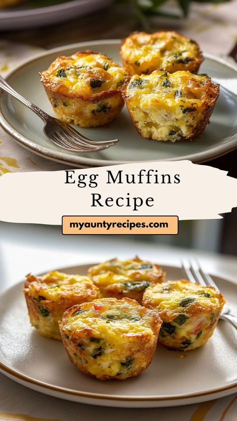 Start your mornings with savory egg muffins, a versatile fall recipe that’s perfect for breakfast or brunch. Packed with wholesome ingredients like eggs, spinach, and cheese, these portable bites are ideal for meal prep. Bake a batch, and enjoy a quick, nutritious breakfast on the go during those busy fall days! Quick Nutritious Breakfast, Quick And Easy Meal Prep, Breakfast Egg Muffins, Eggs Spinach, Spinach Muffins, Egg Muffins Recipe, Egg Muffins Breakfast, Breakfast Choices, Fall Breakfast