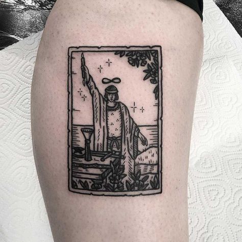 The Magician Tarot Tattoo Ideas, Tarot Tattoo Magician, Tarot Card Tattoo Magician, Tarot Card Tattoo The Magician, 2 Of Cups Tattoo, Tarot Magician Tattoo, Magician Tarot Card Tattoo, The Magician Tarot Card Art, Tarot Tattoo Sleeve