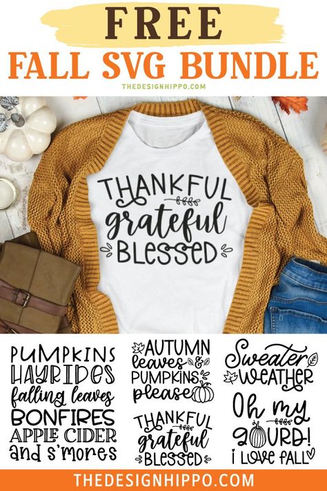 Fall Diy Shirts Vinyl, Fall Shirt Sayings, Thankful Shirt Ideas Vinyl, Free Fall Svg Files For Cricut Shirts & Tops, Fall Shirt Svg Free, Fall Cricut Shirt Ideas, Cricut Ideas For Shirts, Fall Tshirt Designs Vinyl Svg Free, Diy Fall Shirts Vinyl