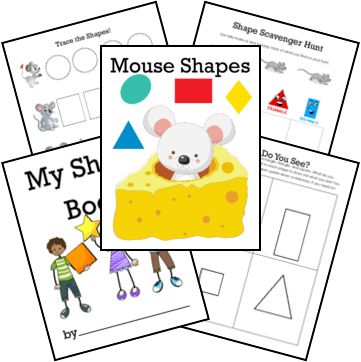 Mouse Shapes Activities Preschool, Mouse Shapes, Shapes Tracing, Two Dimensional Shapes, Study Printables, Shape Activities Preschool, Shape Tracing Worksheets, Mouse Paint, Book Art Projects