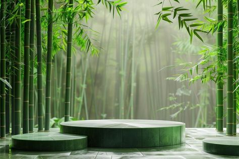 Product showcase in front of bamboo background | Premium AI-generated image Bamboo Wallpaper Backgrounds, Bamboo Background Wallpapers, Bamboo Background, Chinese Bamboo Forest, Japan Bamboo Forest Aesthetic, Product Showcase, Bamboo Forest, Graphic Resources, Green