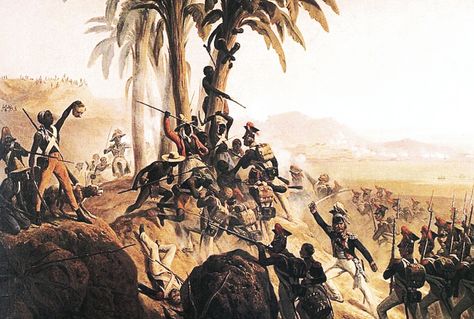 HISTORY: Today in Haitian History – August 23, 1791 – Saint-Domingue’s Northern slaves revolt against their masters. | Neo-Griot Haitian Independence Day, Haitian Revolution, Haitian Art, Historia Universal, Russian Painting, Napoleon Bonaparte, French Revolution, African History, Military History