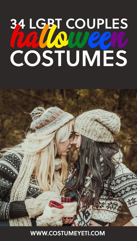 Halloween Costumes For Lesbian Couple, Lesbian Halloween Costumes Couples, Lesbian Couple Costumes, Lesbian Costume Ideas, Lesbian Couple Halloween Costumes, Lesbian Halloween Costumes, Lesbian Halloween, Inexpensive Halloween Costumes, Gay Halloween Costumes