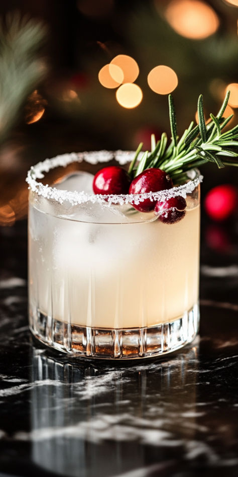 White Christmas Margarita Recipe Cranberry And Tequila, Christmas Drink With White Cranberry Juice, Spicy Christmas Margarita, Cocktail With White Cranberry Juice, Christmas Holiday Drinks With Tequila, Winter Tequila Drinks, Large Batch Christmas Margarita, White Cranberry Juice Cocktail, Cocktail Recipes Holiday