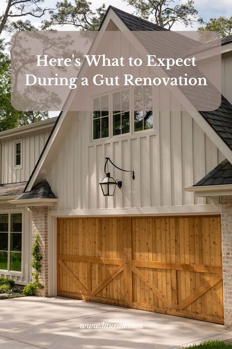 A gut renovation is a major undertaking. However, it can make a massive difference in property value and quality of life if executed by the right design team. During gut remodels, specialists strip down the interior of a home to address any issues and optimize it for the owners’ current needs. Head over to our blog to learn all about what to expect during a whole home remodel and explain why homeowners pursue gut renovations. Home Renovation Costs, Small Home Remodeling, Old Houses Renovation, U Design, Old Home Remodel, Need More Space, Renovation Design, Interior Renovation, Home Building Design