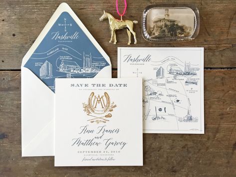 S Welcome To Our Nest, Nashville Map, Boutique Graphic Design, Equestrian Wedding, Local Map, Modern Monogram, Envelope Liner, Graphic Design Studio, Vintage Postage