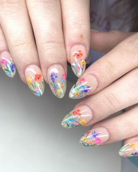 Wildflower Nails, Bad Nails, Mint Green Nails, Cruise Nails, Gel Nails French, Elegant Manicure, Floral Nail Art, Wedding Nails For Bride, Gel Designs