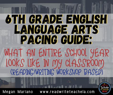 My 6th Grade ELA Pacing Guide and What I Do Everyday Shaking My Head, 6th Grade English, 6th Grade Writing, Teaching 6th Grade, Ela Lesson Plans, Arts Classroom, Pacing Guide, 6th Grade Reading, Ela Writing