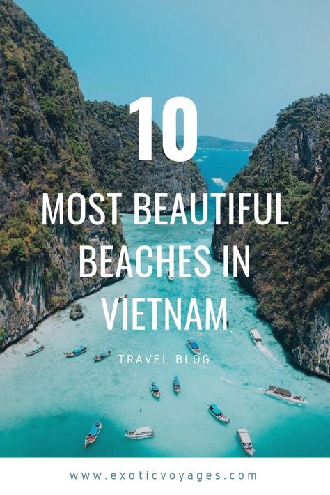 Explore 10 most well-loved beaches in Vietnam - a unique charm of Vietnam. #vietnam #beach #travel #beaches #beautiful #destinations #wanderlust #photography #tips Ha Long Bay Vietnam, Vietnam Voyage, Vietnam Travel Guide, Ha Long Bay, Ha Long, Halong Bay, Southeast Asia Travel, Countries To Visit, Voyage Europe