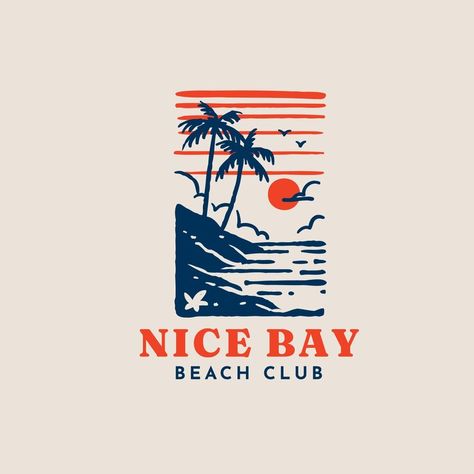 Free Vector | Hand drawn beach club logo design Surf Design Graphic, Beach Club Logo, Club Logo Design, Logo Grid, Beach Logo, Attract Customers, Surf Design, Club Logo, Personalized Logo