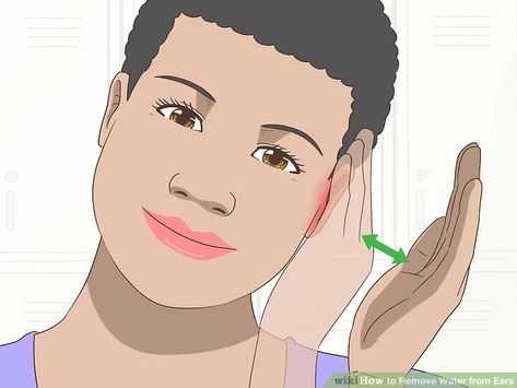 How to Remove Water from Ears: 13 Steps (with Pictures) - wikiHow Water In Ear Remedy, Ear Aches Remedies For Adults, How To Unblock Ears, Water In Ear, Swimmers Ear Remedy, Unclog Ears, Zit Remedy, Fluid In Ears, Swim Ear