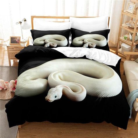 Snake Bedding Set Duvet Cover Set 3d Bedding Digital Printing Bed Linen Queen Size Bedding Set Fashion Design-buy at a low prices on Joom e-commerce platform Cama Queen Size, 3d Bedding, Cama Queen, Pillowcase Pattern, Duvet Cover Pattern, Flat Bed, Duvet Bedding Sets, Comforter Cover, Cotton Duvet