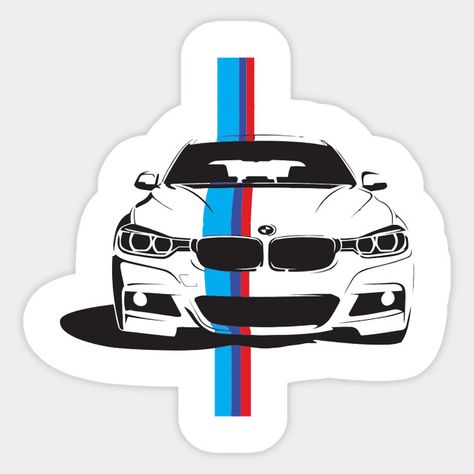 BMW - Bmw - Sticker | TeePublic Stekars Design, Disney Car Stickers, Bmw M5 F10, Marvel Art Drawings, Mobile Stickers, Bmw Design, Bmw Black, Christmas Scrapbook Pages, Bmw 6 Series