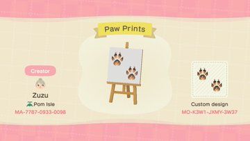 Acnh Paw Print, Animals Crossing, Path Design, Animal Crossing Characters, Paw Print Design, Hiking National Parks, Animal Crossing Pocket Camp, Wreck This Journal, Animal Crossing Game