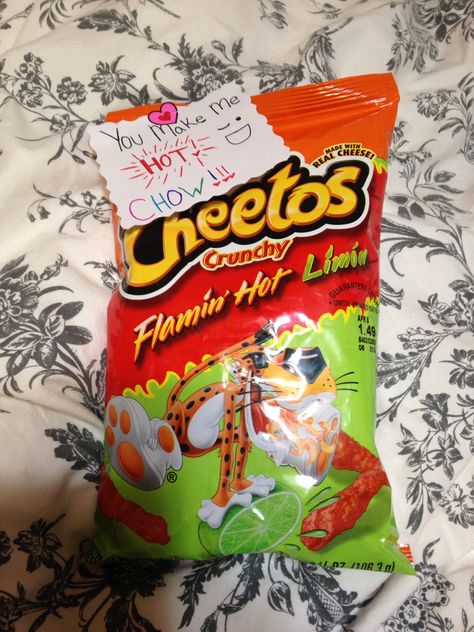 Hot Cheetos to add to my DIY valentines basket Hot Cheetos Valentine Ideas, Cheetos Chips, Valentines Basket, Hot Cheetos, Valentine Baskets, Cute Ideas, Valentine Ideas, Food Labels, Chow Chow