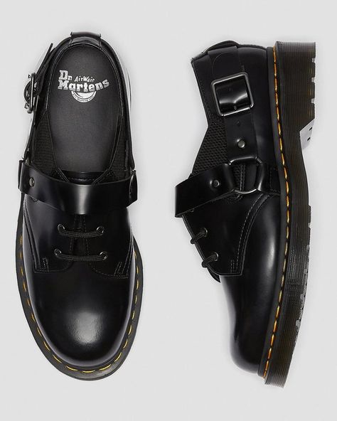 Fulmar | Mens Shoe | Official EU Dr Martens Store Vintage Biker Style, Loafers Boots, Shoes Dr Martens, Black Dr Martens, Vintage Biker, Buckle Shoes, Swag Shoes, Goodyear Welt, Biker Style