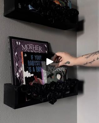 Building a gothic nursery | This is the perfect gothic nursery 😍🖤 | By LADbible Australia | Facebook Dark Themed Nursery, Dark Cottagecore Nursery, Goth Nursery Ideas, Dark Academia Nursery, Witchy Nursery, Goth Baby Nursery, Goth Nursery, Gothic Baby Nursery, Gothic Nursery