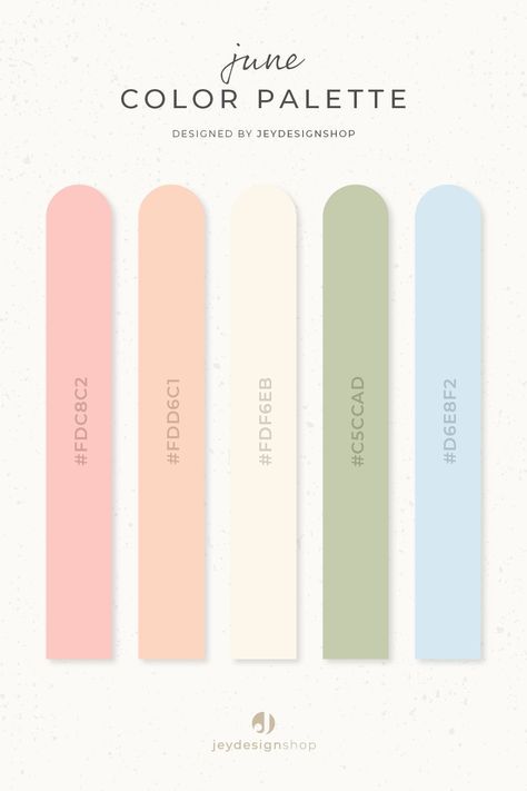 Color palette inspiration - June dailyroutineplanner #digitalplanner #freeprintableblogplanner #studygoalplanner📚 Summer Pastel Palette, Color Hex Palette, Ns Aesthetic, June Color Palette, Aesthetic Colour Palette, Vintage Color Schemes, January Colors, Disney Minimalist, Flat Color Palette