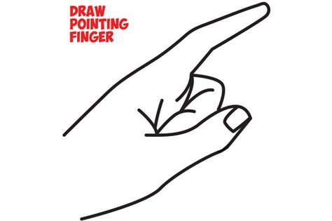 Today I'll show you how to draw a pointing hand from the side view, or in other words a hand with a pointing finger. This drawing lesson will help you draw a pointing finger in the easiest way possible, using basic shapes, letters, and numbers. Have fun and happy drawing! Hands Pointing Drawing, Hand From The Side, Pointing Finger Drawing, Hand Side View, Draw Fingers, Steps Drawing, Side View Drawing, How To Draw Fingers, Graphic Facilitation