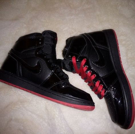 Black red bottom Air Jordan 1 Retro Custom Jordan Shoes, Custom Jordan, Jordan One, Urban Street Fashion, Custom Jordans, Jordan 1 Black, Red Bottom Shoes, Black Jordans, Jordan Shoes Retro