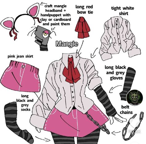 Marionette Mask Fnaf, Lolbit Inspired Outfits, Mangel Fnaf Cosplay, Nightguard Oc Fnaf, Cosplay Ideas Fnaf, Bonnie Fnaf Outfit Ideas, Beginner Cosplay Ideas, Easy Fnaf Cosplay, Fnaf Cosplay Makeup