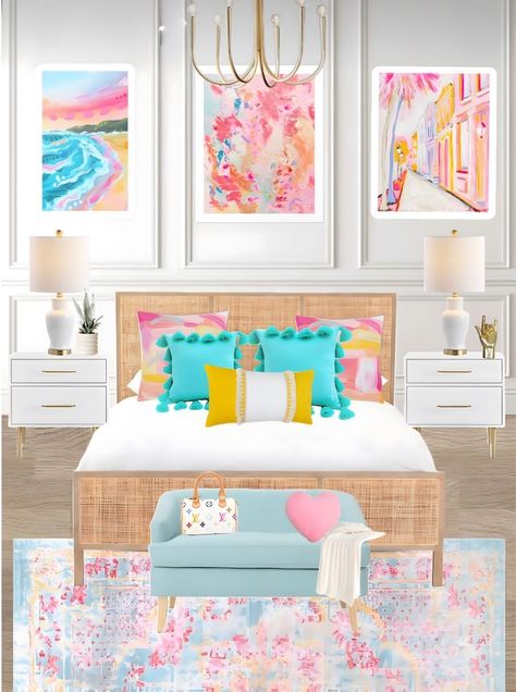 Pink Dorm Room Decor, Pink Dorm Rooms, Preppy Dorm Room, College Dorm Room Decor, Dorm Room Designs, Dorm Room Inspiration, Preppy Room Decor, Preppy Room, Cute Bedroom Decor