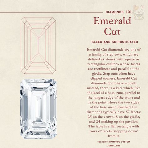 Sleek and Sophisticated! Emerald Cut Diamond. #justamazingmerch#diamondcut#diamonds#emeraldcut Emerald Cut Diamond, Emerald Cut Diamonds, Just Amazing, The Crown, Emerald Cut, Emerald, Two By Two, Diamonds, Sleek