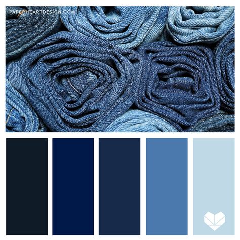 Denim Colour Palette, Denim Blue Color Palette, Jeans Color Palette, Denim Color Palette, Color Plan, Japanese Colors, Yarn Flowers, Denim And Diamonds, Stunning Hairstyles