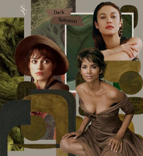 Dark Autumn — Satine Vespère Autmn Colors, Autumn Celebrities, Deep Autumn Palette, Soft Autumn Palette, Kiera Knightly, Deep Autumn Color Palette, Colour Season, Color Seasons, Autumn Soft