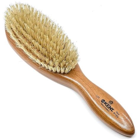 Amazon.com: Kent LC4 Finest Hair Brushes for Women Detangler Dry Brush Made of Cherrywood - Boar Bristle Oval Hairbrush for Medium Thick Hair of All Lengths - Salon Style Straightening Pure Wood Brush from Kent : Electronics Thick Hair Styles Medium, Dry Brush, Hair Brushes, Salon Style, Dry Brushing, Thick Hair, Hair Brush, Fine Hair, Thick Hair Styles