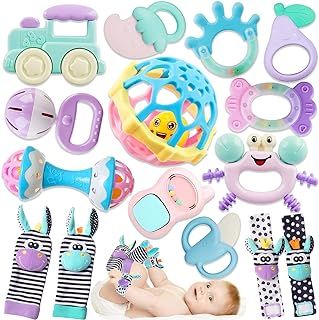 Baby Toys 0-6 Months - Baby Teething Toys for Babies 0-6 Months - Infant Baby Toys 6-12 Months - Rattles Teethers for Babies Toys For Infants, 4 Month Old Baby, Baby Girl Ideas, Girl Gift Set, Baby Toys Rattles, Baby Teething Toys, Toys For Babies, Newborn Toys