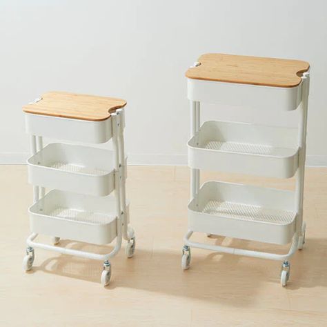 Trolleys - IKEA Rashult Ikea Cart, Ikea Trolley Bedside Table, Room Trolley Aesthetic, Ikea Trolley Books, Carrellino Ikea, Ikea Trolley Hack, Ikea Trolly, Ikea Cart Ideas, Bedrooms Storage Ideas