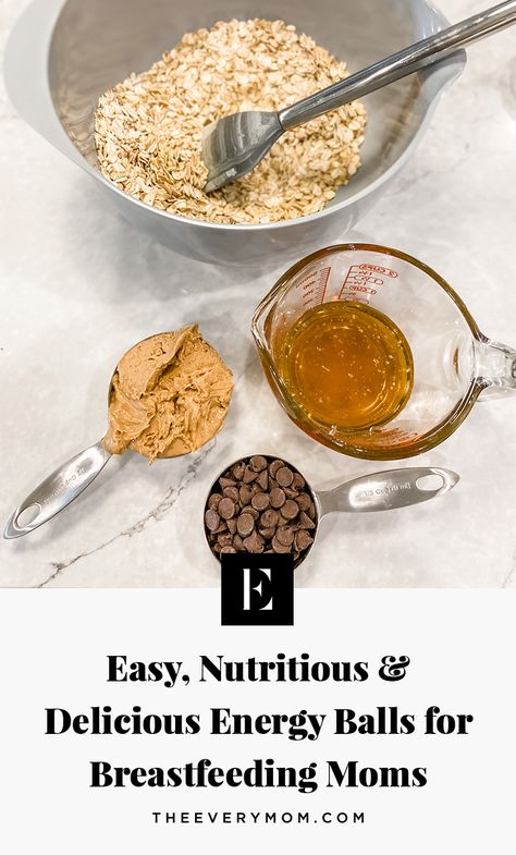 Easy Energy Balls, Boost Milk Supply Breastfeeding, Postpartum Snacks, Energy Balls Recipe, Oatmeal Balls, Breastfeeding Snacks, Ball Recipes, Energy Ball Recipe, Breastfeeding Foods