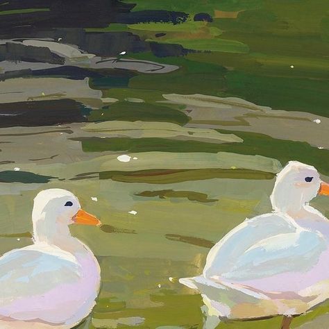 Gia on Instagram: "Ducks, gouache painting #gouachepainting #gouache #painting #animalpainting #birdpainting #art #duckpainting #colorandlight #sunnyday #ducks" Lena Rivo, Duck Art, Painting Demo, Gouache Art, Fruit Painting, Water Painting, Gouache Painting, Birds Painting, Easy Paintings