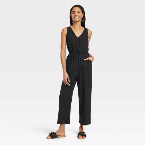 Mini Jumpsuit, Tube Jumpsuit, Maxi Jumpsuit, Wide Leg Romper, Target Clothes, Jumpsuit Summer, Short Sleeve Jumpsuits, Linen Jumpsuit, Jumpsuit Black