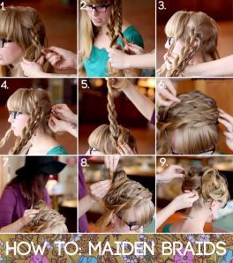 DIY MAIDEN BRAID Maiden Braid, Braids Tutorial, Latest Hairstyles, Stylish Hair, Hair Dos, Pretty Hairstyles, Hair Hacks, Hair Tutorial, Cute Hairstyles