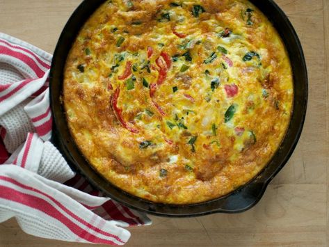 Deviled Eggs Recipe Easy, Mediterranean Frittata, Easy Frittata, Ham And Cheese Frittata, Ree Drummond Recipes, Pioneer Woman Recipe, Easy Frittata Recipe, Food Network Recipes Pioneer Woman, Fried Deviled Eggs