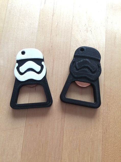 Stormtrooper Bottle Opener by Yoplox - Thingiverse 3d Printed Bottle Opener, 3d Printable, Creative Commons, Send Me, 3d Printer, 3d Print, Bottle Opener, 3d Printing, Coin