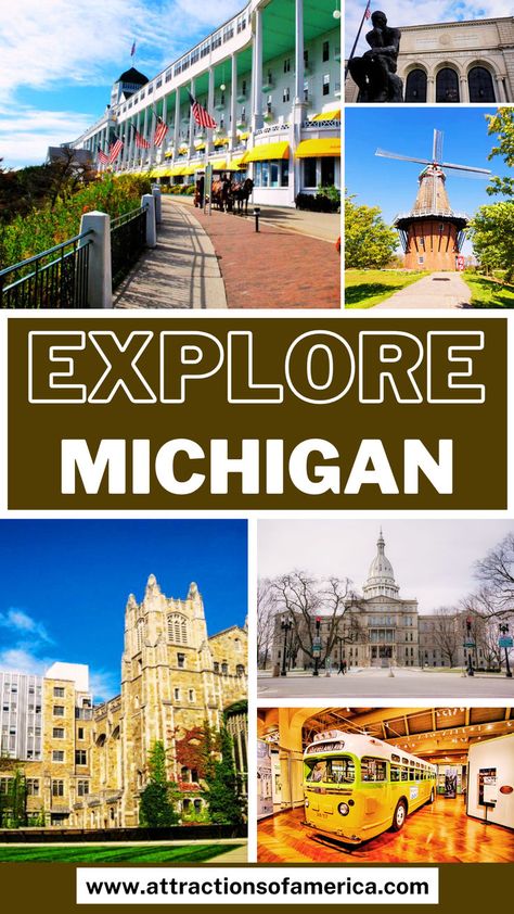 Planning a trip to Michigan? In this Michigan travel guide, find the best things to do in Michigan. Check out places to visit in Michigan | Michigan things to do | Places in Michigan | Attractions in Michigan | Landmarks in Michigan | Sights in Michigan | Activities in Michigan | What to do in Michigan | Things To Do in Lansing | Ann Arbor attractions #Michigan #AnnArbor #Minneapolis #USA Michigan Activities, Places To Visit In Michigan, Things To Do In Michigan, Michigan Bucket List, Detroit Zoo, Isle Royale, Isle Royale National Park, Henry Ford Museum, Lansing Michigan