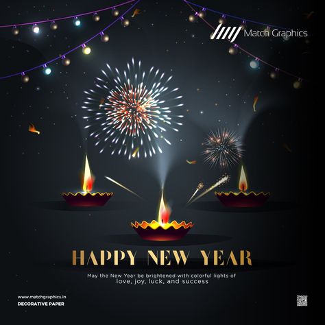 May the New Year be brightened with colorful lights of love, joy, luck, and success Happy New Year..! #MatchGraphics #matchwell #NaturalDecor #VogueDecor #Decorative #Laminates #paper #decorativepaper #Newyear #GujaratiNewYear #Newyearseve #Newyears #festive #festival #india #indianfestivals Happy Diwali New Year Wishes, Hindu New Year Post, Gujrati New Year Post, Diwali Happy New Year Poster, Diwali New Year Creative Post, Gujarati New Year Creative Ads, Happy New Year Hindu Festival, Happy New Year Poster Design Posts, Happy Diwali And Happy New Year