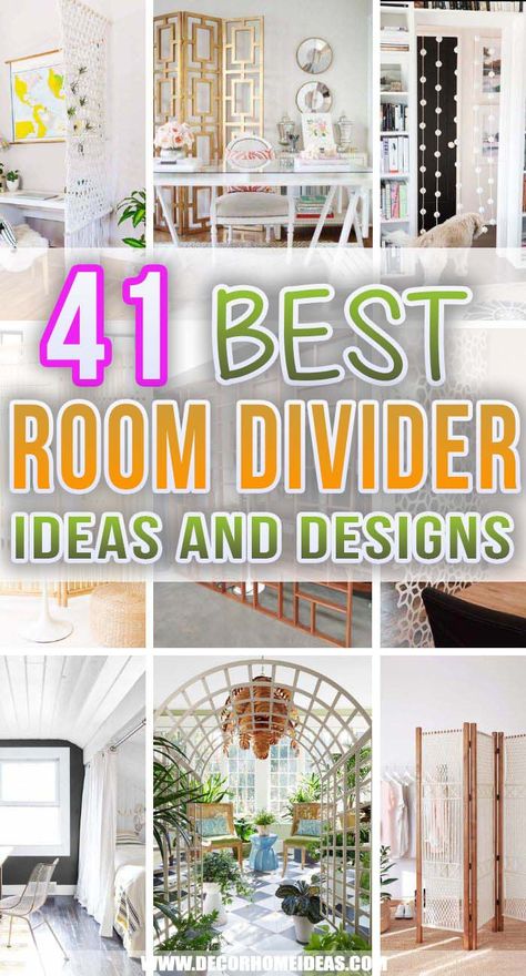 Diy Room Divider Cheap, Shared Room Divider Ideas, Living Room Divider Ideas, Room Divider Ideas Diy Cheap, Room Divider Ideas Bedroom, Room Divider Ideas Diy, Cheap Room Dividers, Creative Room Dividers, Bedroom Divider