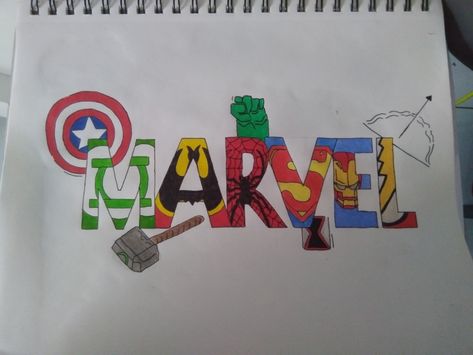 Marvel Marker Art, Marvel Art Drawings Easy, Avengers Drawings Easy, Marvel Drawings Easy, How To Draw Avengers, Rocket Project, Avengers Painting, Marvel Art Drawings, Avengers Drawings