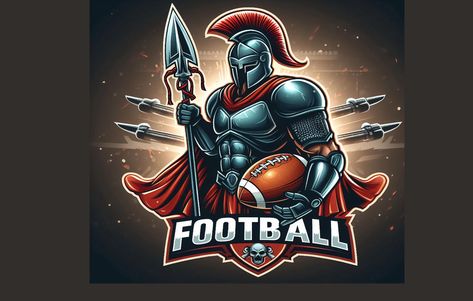 I will create amazing football warrior logo with unlimited revisions Freelance Consultant, Unlimited Logo, Fantasy Football Logos, Warrior Logo, Football Logos, Football Logo, Fantasy Football, Create A Logo, Logo Design Services