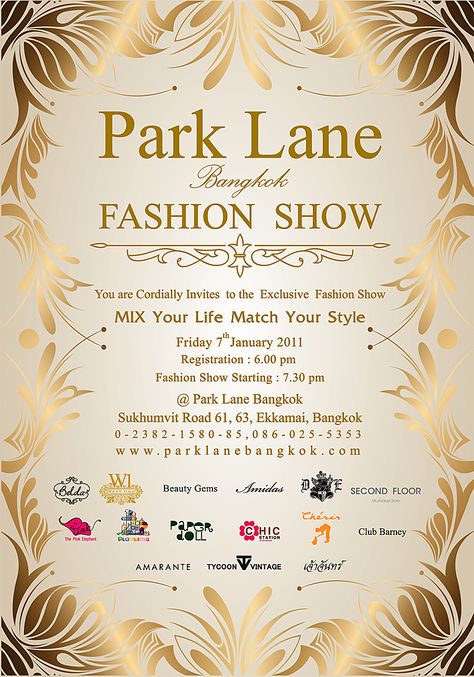 fashion show invitations | Posted by ENGLISH DISCOVERIES at 21:07 Clothes Exhibition, Show Invitation, Fashion Show Invitation, Bangkok Fashion, Winter Invitations, Invitation Letter, Casual Attire For Women, Fashion Walk, Flower Invitation